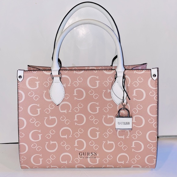 Guess | Bags | New Pink Guess Purse Bag Charm Nwt Shoulder Bag Satchel Rose  Oak Park Aa823824 | Poshmark